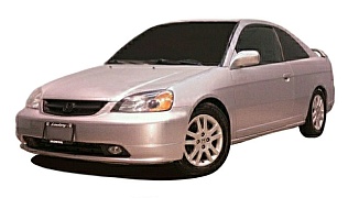 Хонда Цивик купе в рестайлинге 2000-2003 года